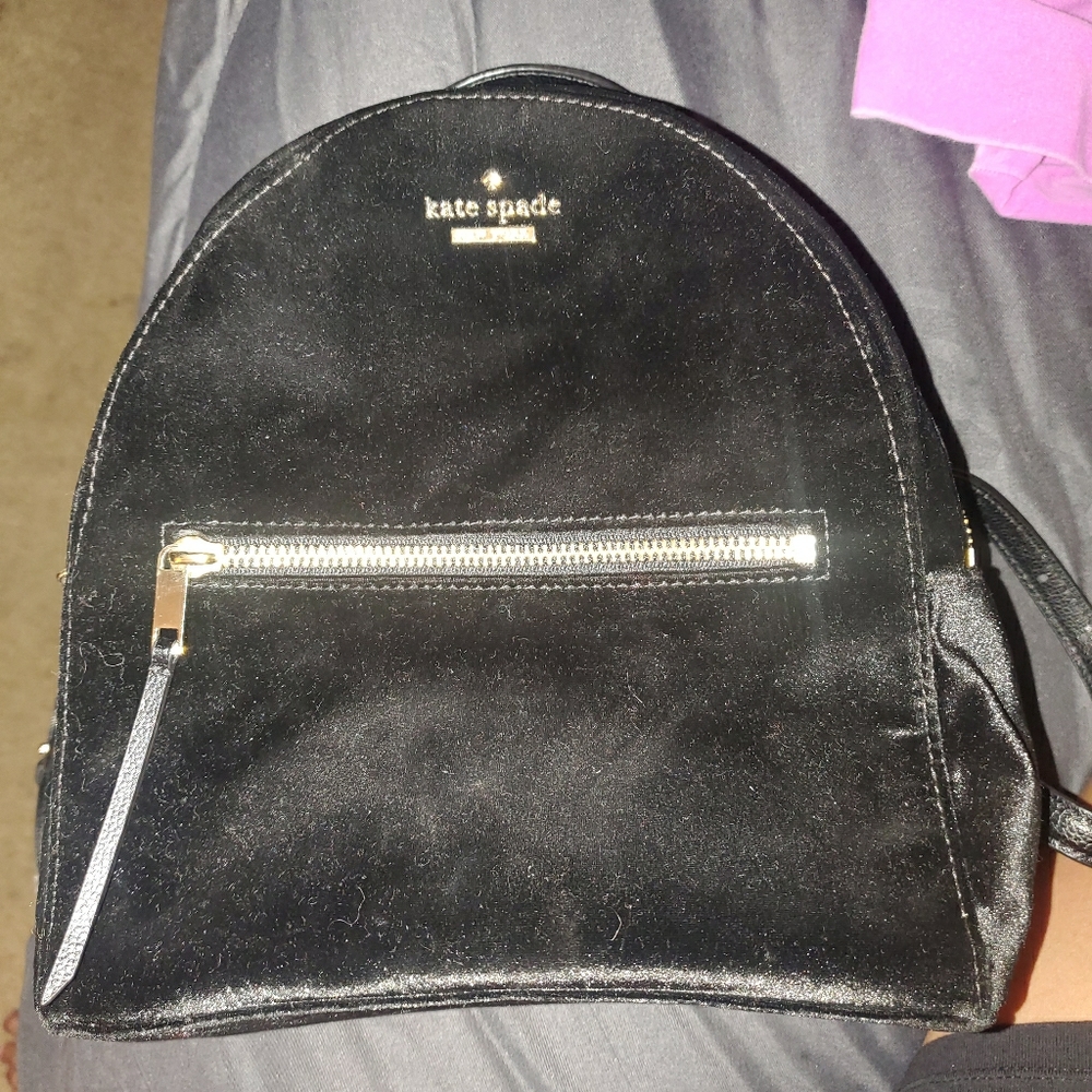 Kate Spade Small Velvet Backpack